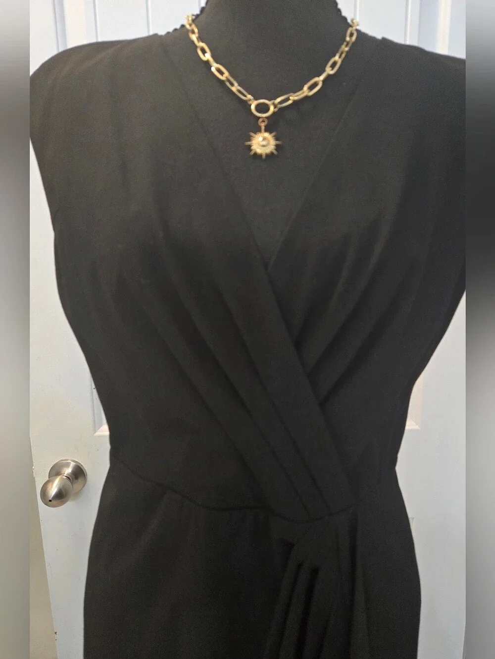 Michael Kors Classic Black Wrap-Style Women's Dress Size 10P